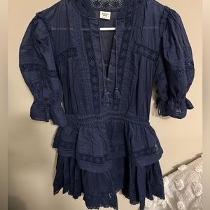 Sunday Best Aritiza Navy Blue Dress